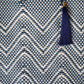 Lola Medium Bag - Zipper Blue & Double White