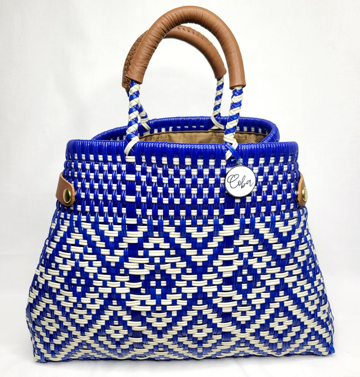 Lola Bucket Bag - Royal Blue Diamond