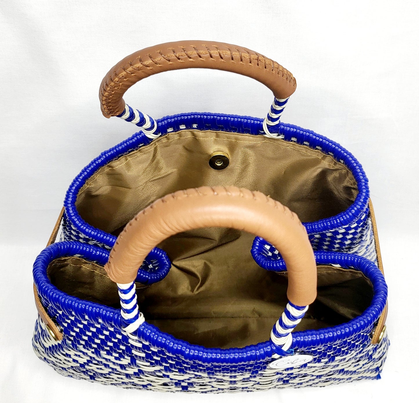 Lola Bucket Bag - Royal Blue Diamond