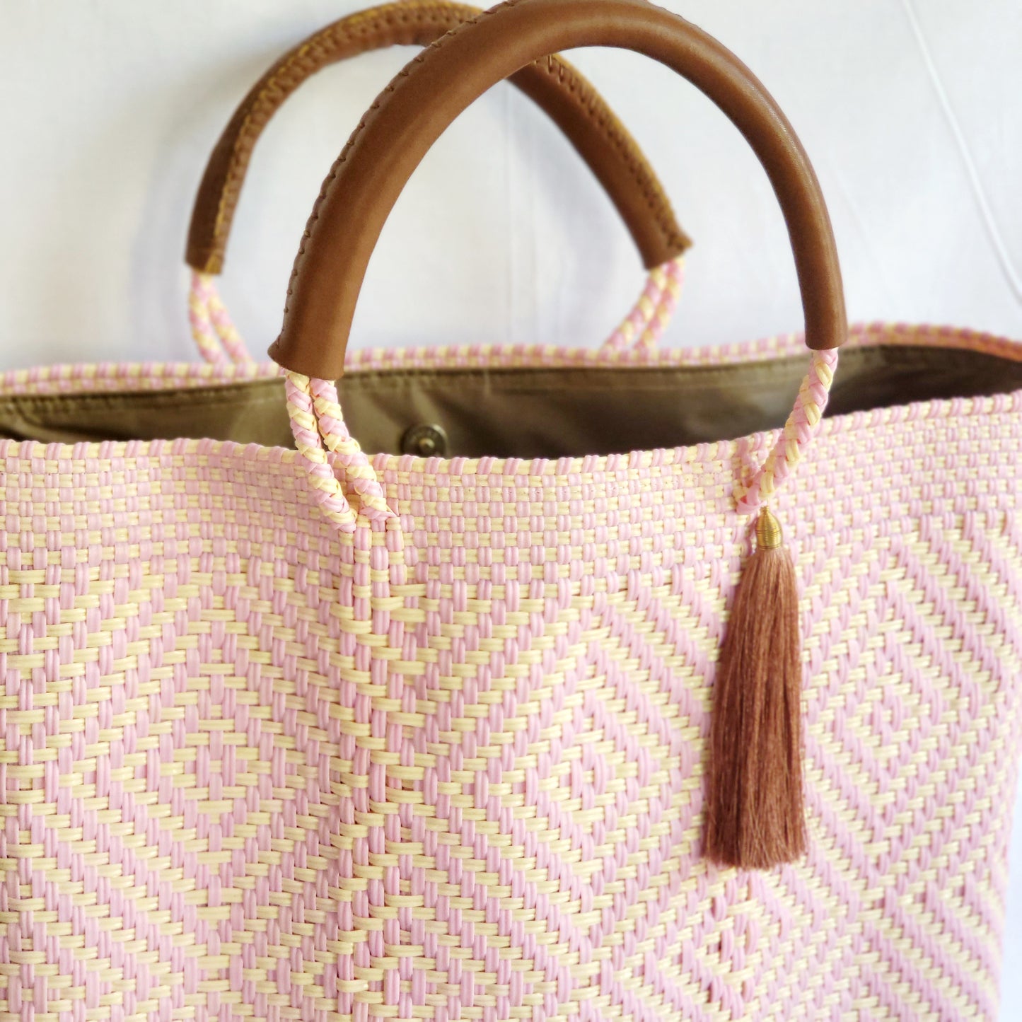 Lola Large Bag - Two Toned Pastel Pink