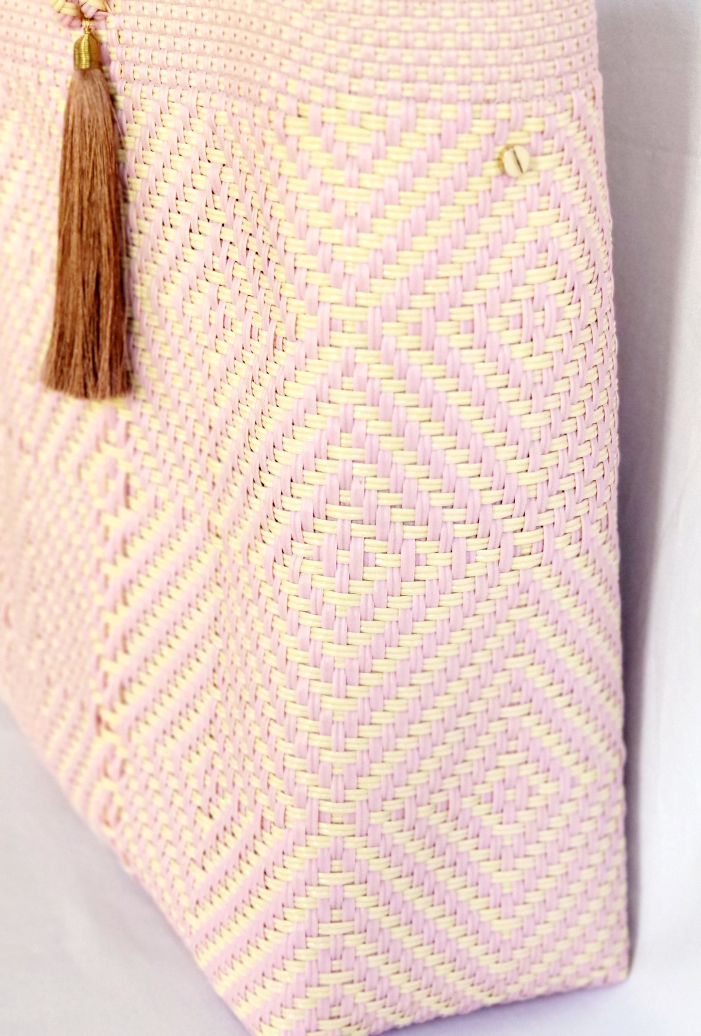 Lola Large Bag - Two Toned Pastel Pink