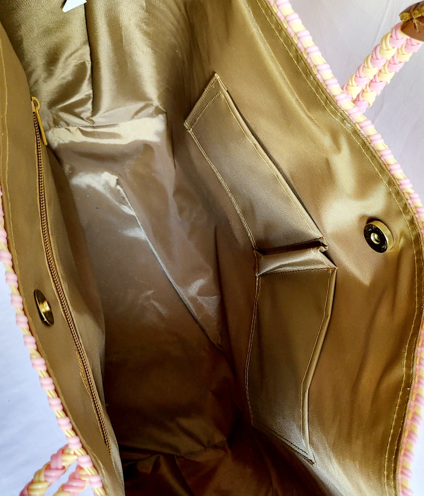 Lola Large Bag - Two Toned Pastel Pink