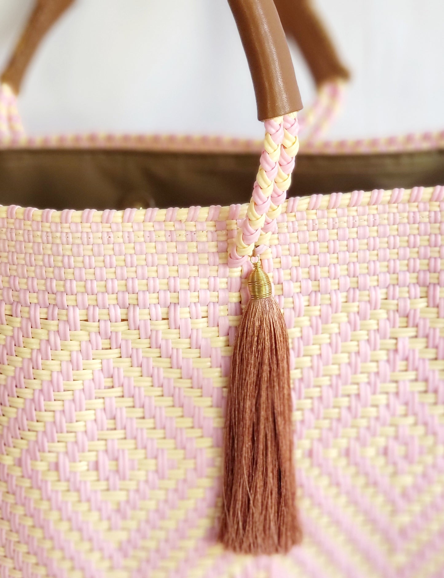 Lola Large Bag - Two Toned Pastel Pink