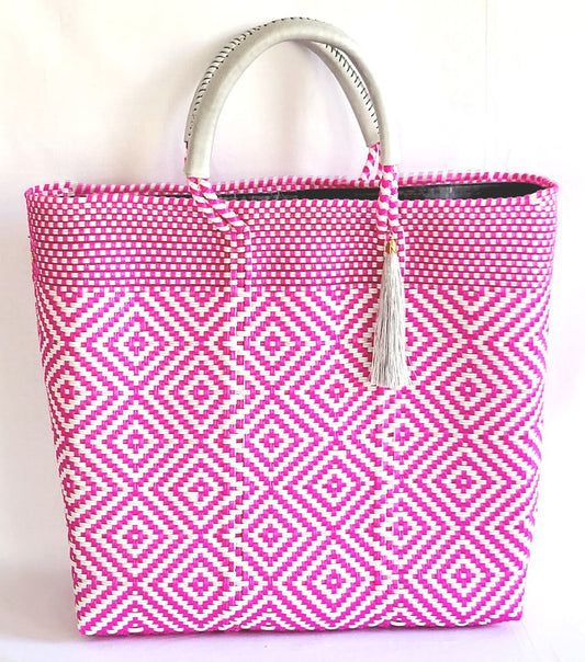 Lola Large Bag - Hot Pink Diamond