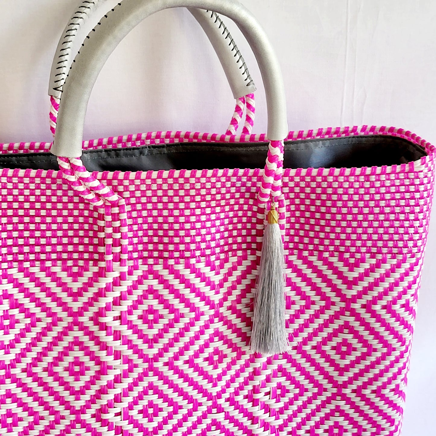 Lola Large Bag - Hot Pink Diamond