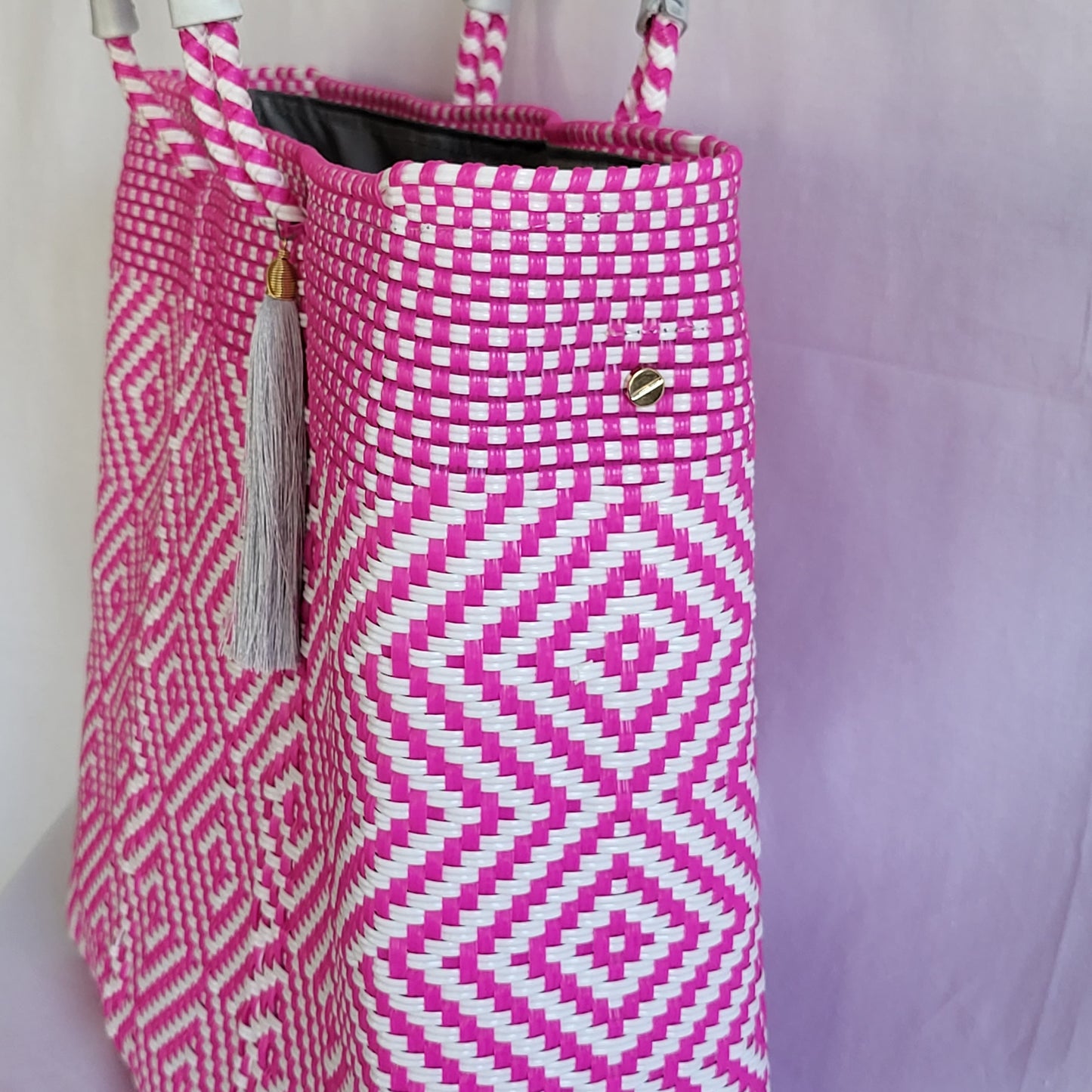 Lola Large Bag - Hot Pink Diamond