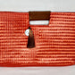 Orange Artisan Clutch