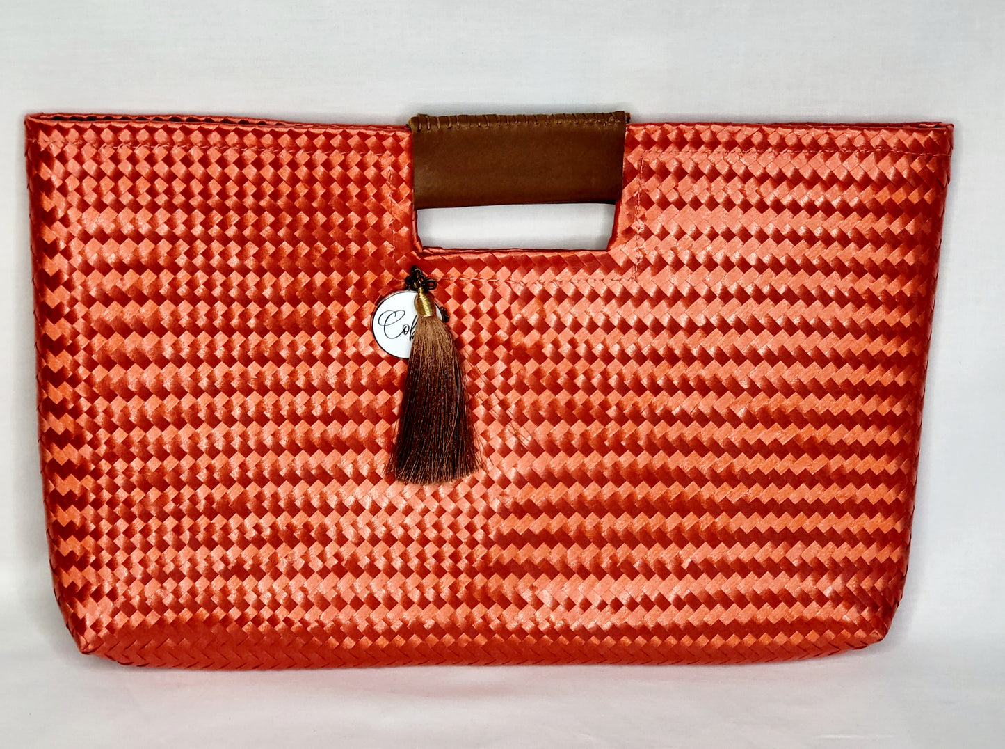 Orange Artisan Clutch