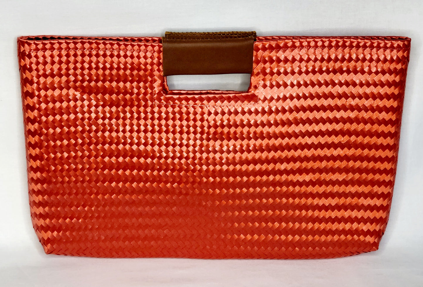 Orange Artisan Clutch