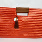Orange Artisan Clutch