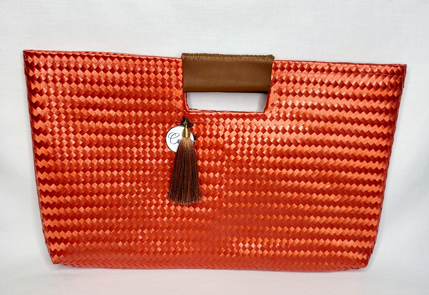 Orange Artisan Clutch