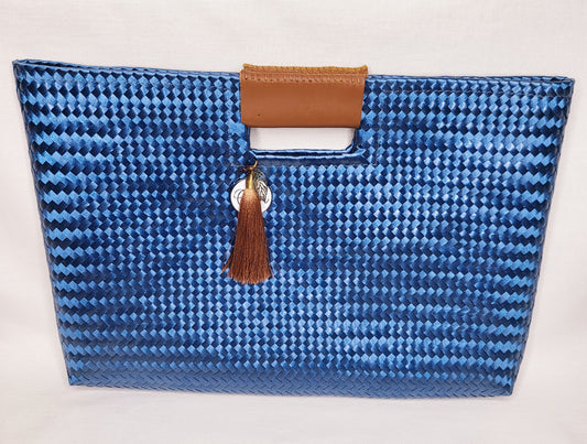 Blue Artisan Clutch