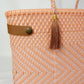 Lola Bucket Bag - Long Handle Peach