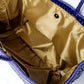 Lola Bucket Bag - Royal Blue Weave with Tan Handle