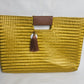 Goldish Yellow Artisan Clutch