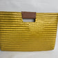 Goldish Yellow Artisan Clutch