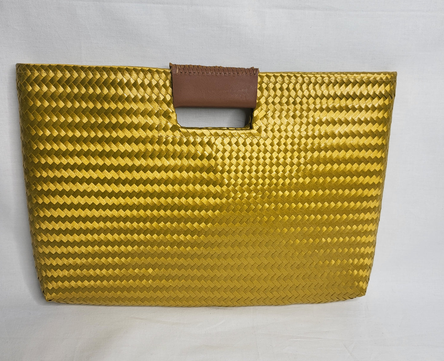 Goldish Yellow Artisan Clutch