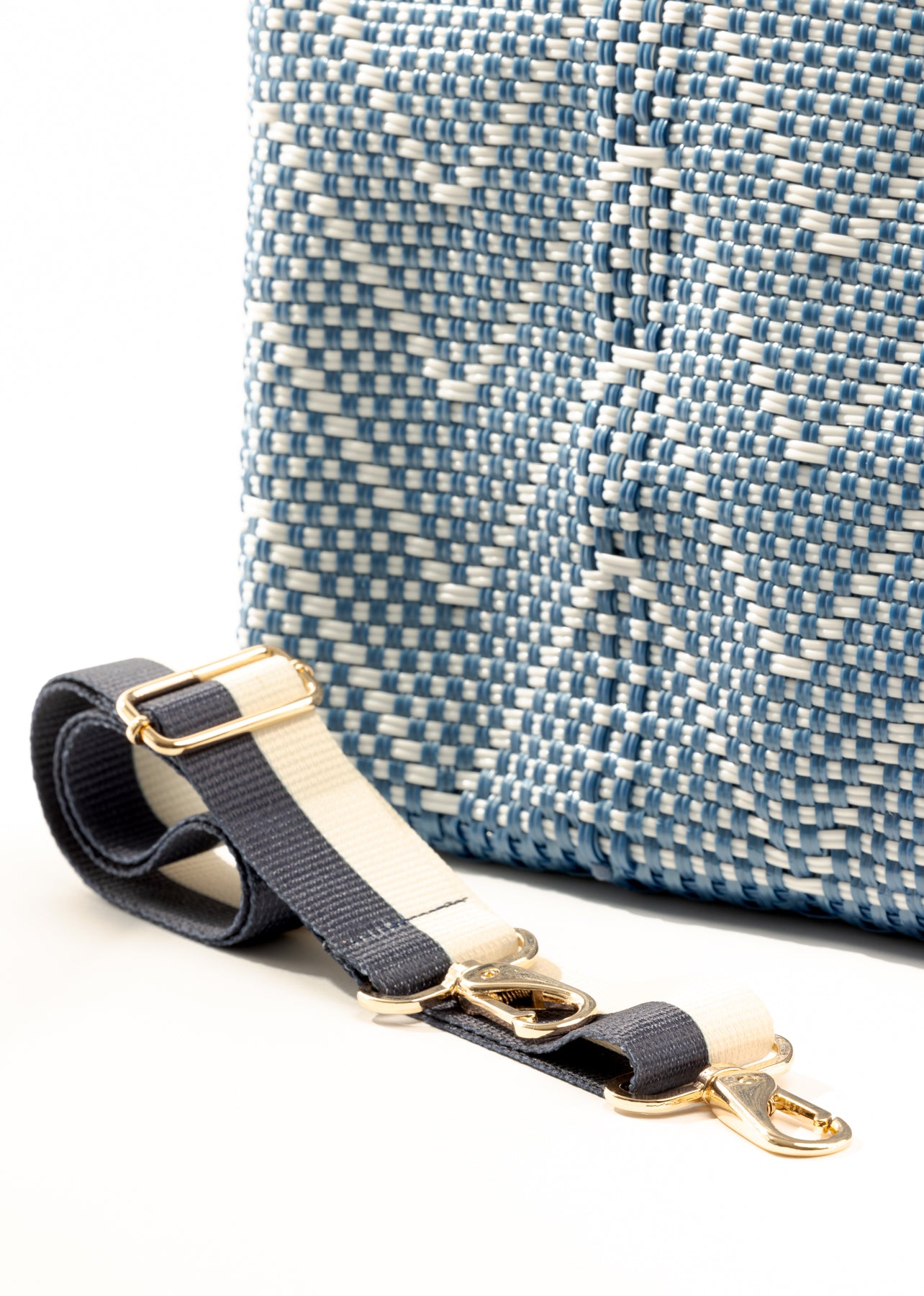 Two-Tone Blue & White Strap