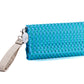 Wristlet - Crossbody Pop of Turquoise