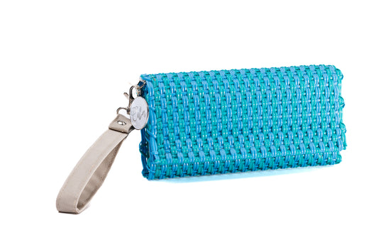 Wristlet - Crossbody Pop of Turquoise