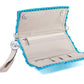 Wristlet - Crossbody Pop of Turquoise