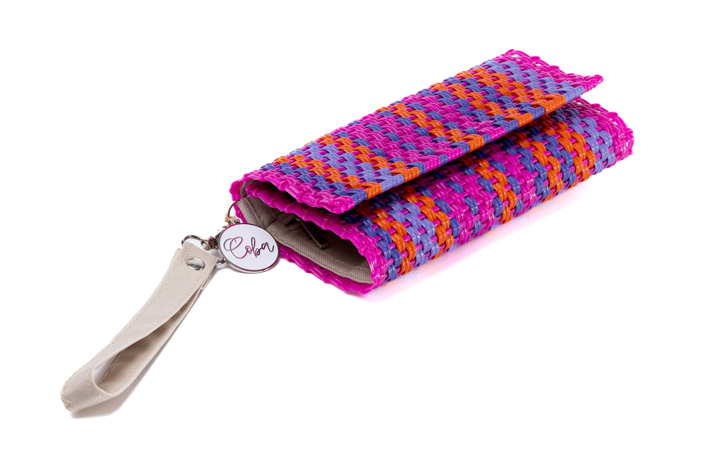 Wristlet - Crossbody Pop of Pink