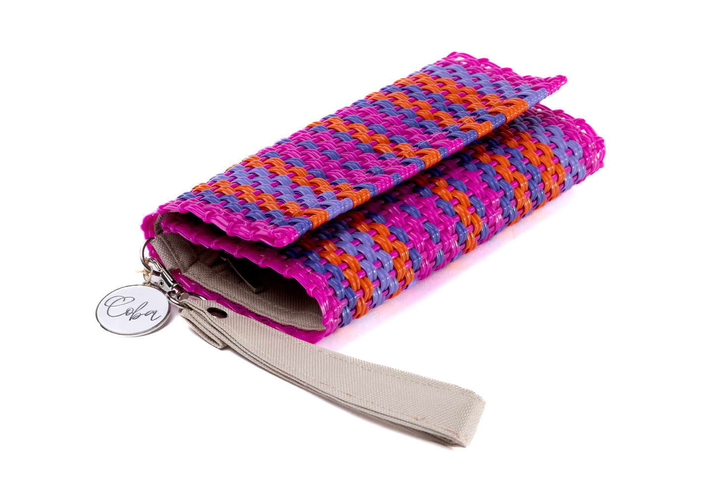 Wristlet - Crossbody Pop of Pink