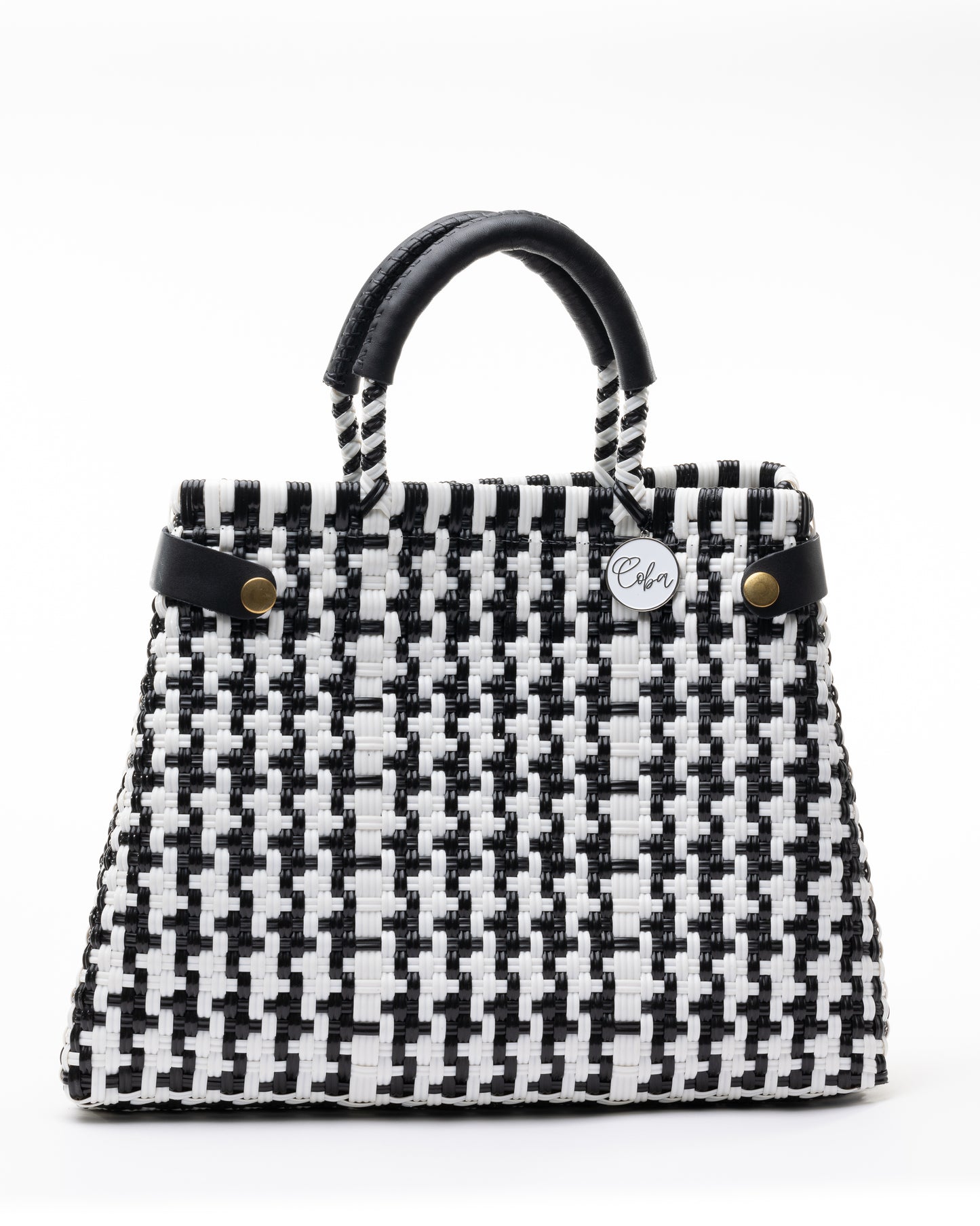 Lola Bucket Bag - Black & White